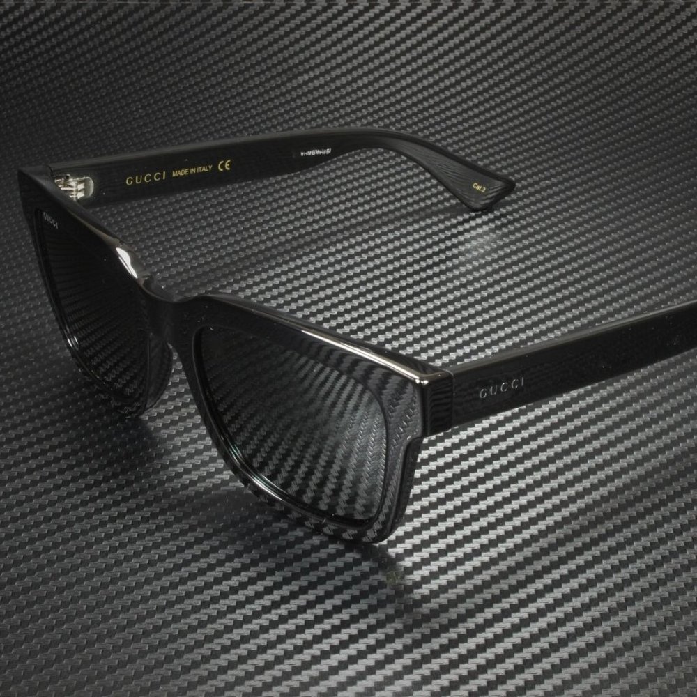 Gucci Men's Black Smoked Fashion Sunglasses